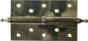Петля дверная разъемная ЗУБР "ЭКСПЕРТ", 1 подшипник, цвет латунь (PB), правая, с крепежом, 125х75х2,5мм, 2 шт ,  ( 37605-125-1R )