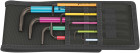 950 SPKL/9 SZ Multicolour Набор Г-образных ключей, дюймовых, BlackLaser, 9 предм.,  WERA,  ( WE-022639 )