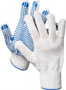 Перчатки трикотажные, 7 класс, х/б, с защитой от скольжения DEXX,  ( 11400_z01 )