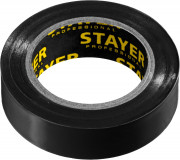 STAYER Protect-10 Изолента ПВХ, не поддерживает горение, 10м (0,13х15 мм), черная ( 12291-D )