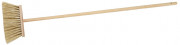 Метла ЗУБР с деревянной ручкой, ПЭТ, 120см, 24см ,  ( 39231-24 )