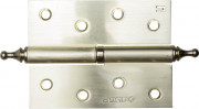 Петля дверная разъемная ЗУБР "ЭКСПЕРТ", 1 подшипник, цвет мат. латунь (SB), правая, с крепежом, 100х75х2,5мм,2шт,  ( 37605-100-3R )