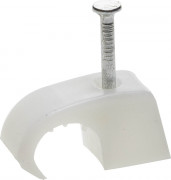 Скоба-держатель для кабеля, универсальная, 10-14 мм, 40 шт, с оцинкованным гвоздем, STAYER,  ( 45050-10-14 )