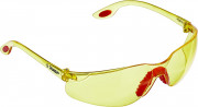 ЗУБР Спектр 3 Желтые очки защитные открытого типа, поликарбонатная монолинза, двухкомпонентные дужки, серия ПРОФЕССИОНАЛ ( 110316 )