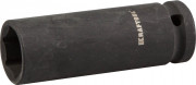 Торцовая головка KRAFTOOL "INDUSTRIE QUALITAT" ударная, удлиненная (1/2"), FLANK, Cr-Mo, фосфатированная, 17 мм ,  ( 27942-17_z01 )
