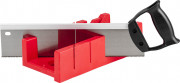 Набор ЗУБР "МАСТЕР": Стусло пластмассовое + ножовка с пластиковой рукояткой с усиленным обушком, стусло MIDI-PLUS, 2,5", ножовка 295мм,  ( 15391-30 )