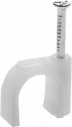 Скоба-держатель для круглого кабеля, 14 мм, 50 шт, с оцинкованным гвоздем, STAYER,  ( 4510-14 )