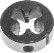 Плашка ЗУБР "МАСТЕР" круглая ручная для нарезания метрической резьбы, мелкий шаг, М10 x 1,25  ,  ( 4-28022-10-1.25 )