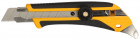 Нож OLFA, двухкомпонентный корпус, трещоточный фиксатор, 18мм,  ( OL-L-5 )