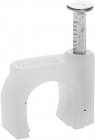 Скоба-держатель для круглого кабеля, 6 мм, 100 шт, с оцинкованным гвоздем, STAYER,  ( 4510-06 )