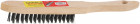 Щетка STAYER "MASTER" проволочная стальная с деревянной ручкой, 4 ряда  ,  ( 35020-4 )