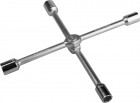 Ключ-крест KRAFTOOL автомобильный хромированный складной, 17-19-21-22мм,  ( 27574 )