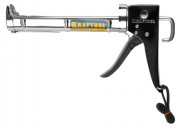 Пистолет для герметика KRAFTOOL "C-Kraft" 06671, полукорпусной, хромированный, 320мл,  ( 06671_z01 )