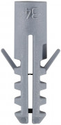 Дюбель распорный полипропиленовый, тип "ЕВРО", 6 х 25 мм, 100 шт, ЗУБР,  ( 3010-06-025-100 )