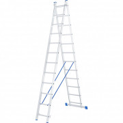 Лестница, 2 х 12 ступеней, алюминиевая, двухсекционная, Россия, Сибртех, ( 97912 )