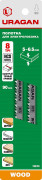 Полотна URAGAN T301CD, HCS, 159473-4,по дереву, фанере, ДВП, ДСП, быстр точный рез, T-хвост, 115/90мм, шаг 3мм, 2шт,  ( 159473-4_z02 )