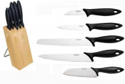 Набор: 5 ножей в блоке Essential,  FISKARS , (1023782)