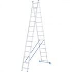 Лестница, 2 х 14 ступеней, алюминиевая, двухсекционная, Россия, Сибртех, ( 97914 )