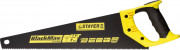 Ножовка универсальная (пила) STAYER BlackMAX 450 мм, 7TPI, тефлон покрытие, рез вдоль и поперек волокон, для средних заготовок, фанеры, ДСП, МДФ,  ( 2-15081-45 )