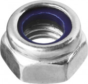 Гайка DIN 985 с нейлоновым кольцом, M3, 5 кг, кл. пр. 6, оцинкованная, ЗУБР,  ( 303580-03 )
