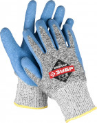 Перчатки ЗУБР для защиты от порезов, с рельефным латексным покрытием, размер XL (10),  ( 11277-XL )
