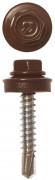 Саморезы СКД кровельные, RAL 8017 шоколадно-коричневый, 29 х 4.8 мм, 2 500 шт, для деревянной обрешетки, ЗУБР Профессионал,  ( 4-300310-48-029-8017 )