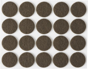 Накладки STAYER "COMFORT" на мебельные ножки, самоклеящиеся, фетровые, коричневые, круглые - диаметр 22 мм, 20 шт,  ( 40910-22 )