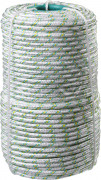Фал плетёный капроновый СИБИН 16-прядный с капроновым сердечником, диаметр 8 мм, бухта 100 м, 1000 кгс,  ( 50220-08 )