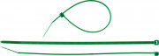 Кабельные стяжки зеленые КС-З1, 3.6 x 200 мм, 100 шт, нейлоновые, ЗУБР Профессионал,  ( 309060-36-200 )