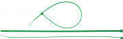 Кабельные стяжки зеленые КС-З1, 3.6 x 300 мм, 100 шт, нейлоновые, ЗУБР Профессионал,  ( 309060-36-300 )
