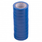 Набор изолент ПВХ 15 мм х 10 м, синяя, в упаковке 10 шт, 150 мкм Matrix, ( 88784 )