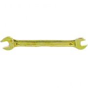 Ключ рожковый, 6 х 7 мм, желтый цинк Сибртех, ( 14301 )