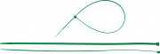 Кабельные стяжки зеленые КС-З1, 4.8 x 400 мм, 100 шт, нейлоновые, ЗУБР Профессионал,  ( 309060-48-400 )