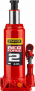 Домкрат гидравлический бутылочный "RED FORCE", 2т, 181-345 мм, STAYER 43160-2,  ( 43160-2_z01 )