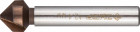 Зенкер ЗУБР "ЭКСПЕРТ" конусный с 3-я реж. кром ст.P6M5 с Co покрыт.d 12,4х56 мм, цилиндр хвост.d 8мм, для раззенков.М6 ,  ( 29732-6 )