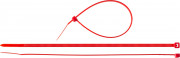 Кабельные стяжки красные КС-К1, 3.6 x 300 мм, 100 шт, нейлоновые, ЗУБР Профессионал,  ( 309040-36-300 )