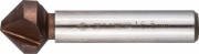 Зенкер ЗУБР "ЭКСПЕРТ" конусный с 3-я реж. кром.ст.P6M5 с Co покрыт.d 16,5х60 мм,цилиндр хвост.d 10мм, для раззенков.М8 ,  ( 29732-8 )