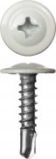 Саморезы ПШМ-С со сверлом для листового металла, 16 х 4.2 мм, 500 шт, RAL-9003 белый, ЗУБР,  ( 300211-42-016-9003 )