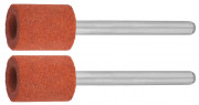 Цилиндр ЗУБР абразивный шлифовальный на шпильке, P 120, d 9,5x12,7х3,2 мм, L 45мм, 2шт,  ( 35911 )