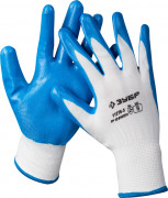 Перчатки ЗУБР "МАСТЕР" маслостойкие для точных работ, с нитриловым покрытием, размер S (7),  ( 11276-S )