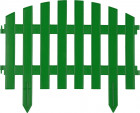 Забор декоративный GRINDA "АР ДЕКО", 28x300см, зеленый  ,  ( 422203-G )