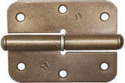 Петля накладная стальная "ПН-85", цвет бронзовый металлик, левая, 85мм  ,  ( 37645-85L )