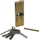Механизм ЗУБР "МАСТЕР" цилиндровый, тип "ключ-ключ", цвет латунь, 5-PIN, 90мм ,  ( 52101-90-1 )