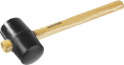 Киянка STAYER резиновая черная с деревянной ручкой, 450г,  ( 20505-65 )