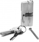 Механизм ЗУБР "МАСТЕР" цилиндровый, тип "ключ-ключ", цвет хром, 5-PIN, 60мм,  ( 52101-60-2 )