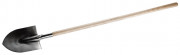 Лопата штыковая из нержавеющей стали, деревянный черенок, ЗУБР Профессионал,  ( 4-39401_z01 )