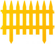 Забор декоративный GRINDA "КЛАССИКА", 28x300см, желтый  ,  ( 422201-Y )