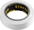 STAYER Protect-10 Изолента ПВХ, не поддерживает горение, 10м (0,13х15 мм), белая, 12291-W
