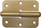 Петля накладная стальная "ПН-85", цвет золотой металлик, правая, 85мм,  ( 37643-85R )