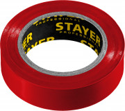 STAYER Protect-10 Изолента ПВХ, не поддерживает горение, 10м (0,13х15 мм), красная, 12291-R